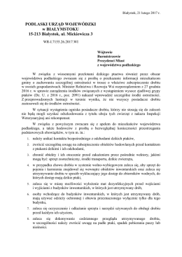 PODLASKI URZĄD WOJEW&Oacute;DZKI