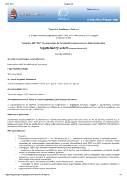 &bdquo;S&Eacute;F&rdquo; Vend&eacute;gl&aacute;t&oacute;ipari &eacute;s Turisztikai