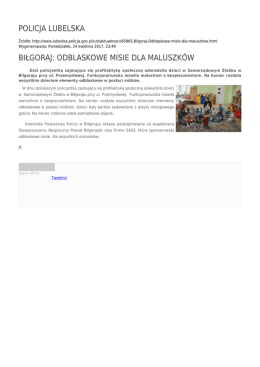 policja lubelska biłgoraj: odblaskowe misie dla maluszk&oacute;w