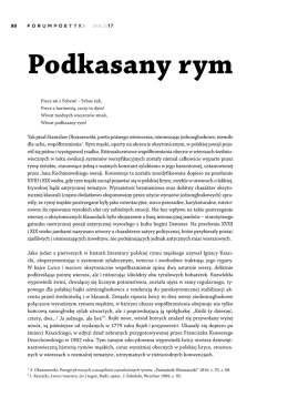 Podkasany rym