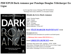PDF/EPUB Dark romance par Penelope Douglas