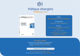 Politique &eacute;trang&egrave;re