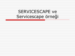 SERVICESCAPE ve Servicescape Örneği POWER POİNT DOSYASI