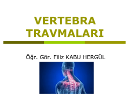 vertebra travmaları