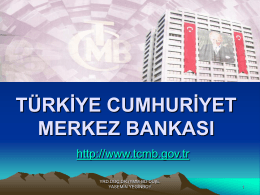 türkiye cumhuriyet merkez bankası