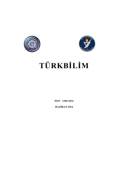 TÜRKBİLİM - Uluslararası Türkbilim Dergisi