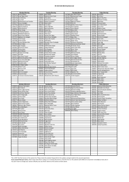 EE 213 Fall 2014 Section List