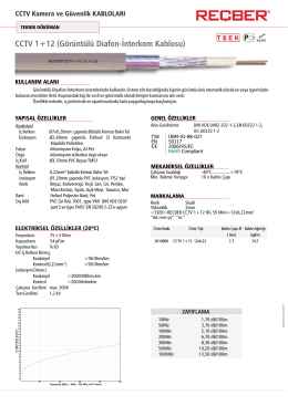 G&ouml;r&uuml;nt&uuml;l&uuml; Diafon-İnterkom Kablosu