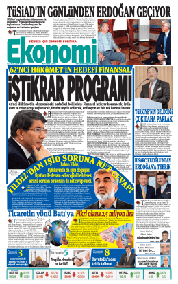 02 eylül 2014 - Ekonomi Gazetesi