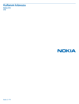 Nokia 515 Kullanım Kılavuzu