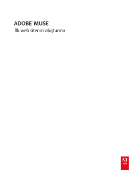 İlk web sitenizi Adobe Muse CC ile yaratma