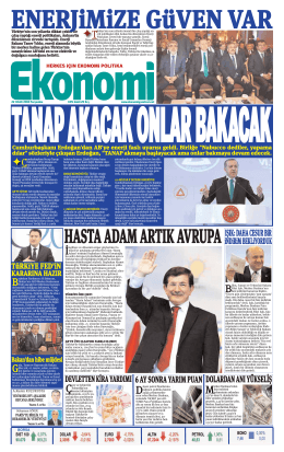 22 OCAK 2014 - Ekonomi Gazetesi