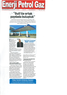 &ldquo;Gulf ile ortak