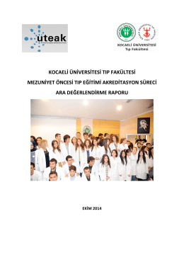 Ara Değerlendirme Raporu - Kocaeli Üniversitesi Tıp Fakültesi
