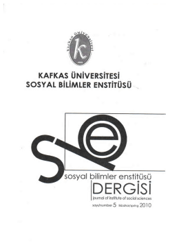 Jenerik Dosyası - Kafkas Üniversitesi