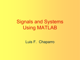 Sinyaller ve Sistemler