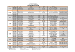 2015 fall semester mıd-term examınatıon schedule
