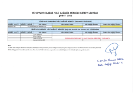 yenipazar il&ccedil;esi 2015 yılı şubat ayı n&ouml;bet listesi