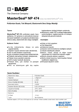 MasterSeal® NP 474 (Eski Adı MASTERFLEX® 474