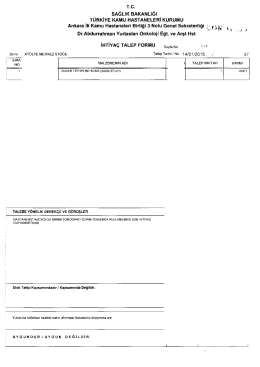 __ sAĞLıK BAKANLIĞI _ _ TURKİYE KAMU HAsTANELERı KURUMU