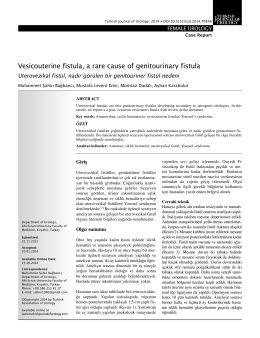 Tam Metin (PDF) - Turkish Journal of Urology