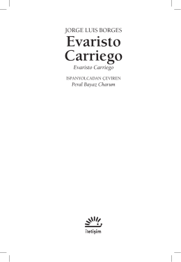 Evaristo Carriego - İletişim Yayınları