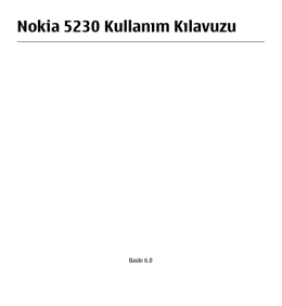 Nokia 5230 Kullanım Kılavuzu