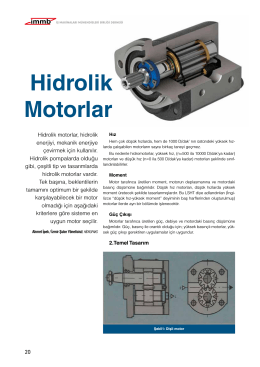 Hidrolik Motorlar