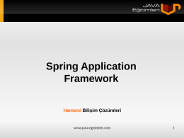 Spring Application Framework