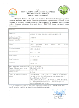 Lisans Belgesi