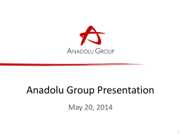 Anadolu Group Presentation