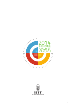 İETT 2014 Yılı İlk Çeyrek İdare Faaliyet Raporu