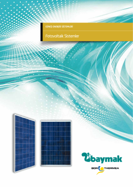 Fotovoltaik Sistemler