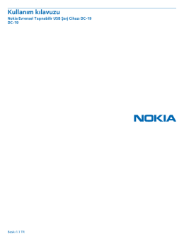 Nokia Evrensel Taşınabilir USB Şarj Cihazı DC-19