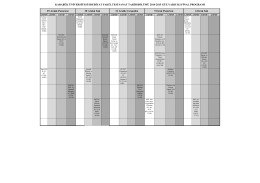 2013-2014 Bahar Dönemi Final Programları