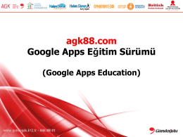 agk88.com Google Apps Eğitim Sürümü