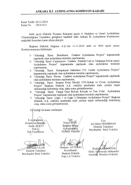 Ankara Valiliği Komisyon Kararları 5