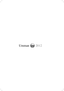 Umman 2012 - Sakarya Üniversitesi