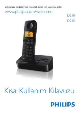 D210/215 Turkish short user manual
