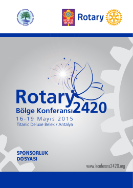 Bölge Konferansı2420 - Rotary 2420 Bölge Konferansı 2015