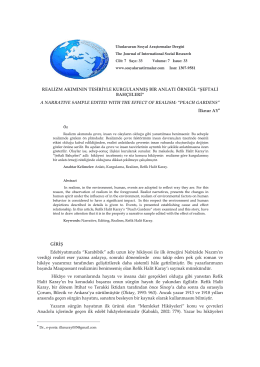 şeftali bahçeleri - the journal of international social research
