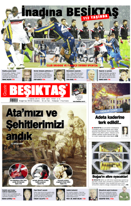 Gazete Beşiktaş / 15 Günlük