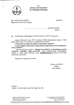 Soru Önergesi (ACELE VE GÜNLÜDÜR)