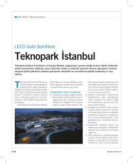 LEED Gold sertifikalı Teknopark İstanbul