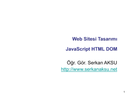 JavaScript HTML DOM (Document Object Model)