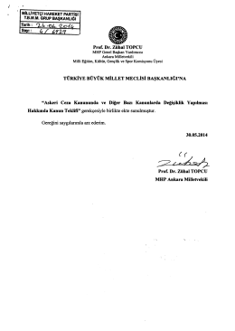 Kanun Teklifinin Tamamı - SAV-SEN