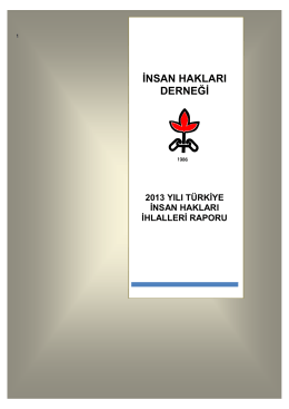 2013 yılı türkiye insan hakları ihlalleri raporu