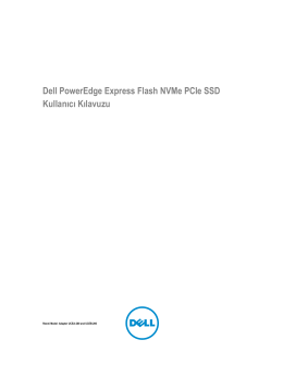 Dell PowerEdge Express Flash NVMe PCIe SSD Kullanıcı Kılavuzu