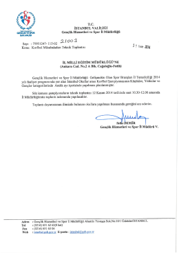 İstanbul Okullar Arası Korfbol Şampiyonası Teknik Toplantısı