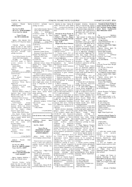 sAYFA - 46 TÜRKİYE TİCARET siciLi GAZETESİ ıo MART